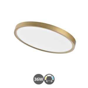 Plafón led ZOOM 36w 40cm cuero