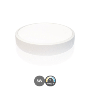 Panel de superficie led 8w 4000k blanco