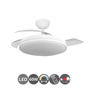 Ventilador RELAMPAGO 107cm blanco