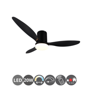 Ventilador GOTEBORG 132cm negro