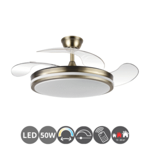 Ventilador XALOC 107cm cuero