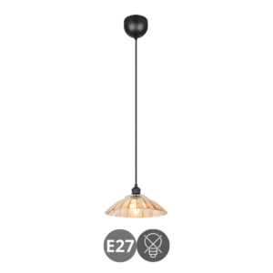 Colgante ELUNA E27 ámbar