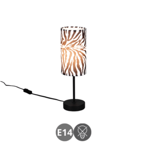 Sobremesa ZEBARA E14 negro