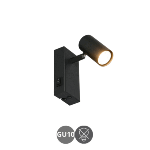 Aplique TARYN GU10 negro