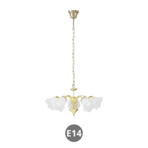 Colgante RAFAELLA 5x E14 cromo oro