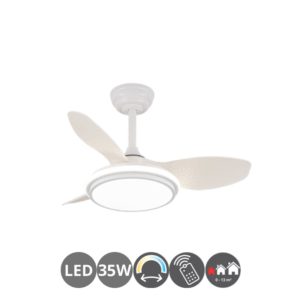 Ventilador STEL EVO MINI blanco (-13m²)