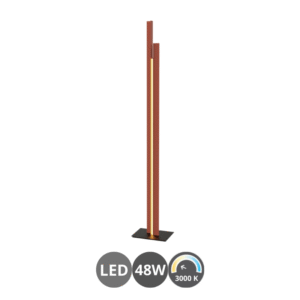 Lampara de pie led MANHATTAN oro rosa