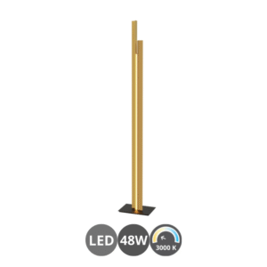 Lampara de pie led MANHATTAN latón