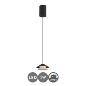 Colgante led PICCOLA deslizante negro