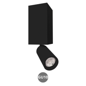 Aplique lector PROYECT GU10 negro