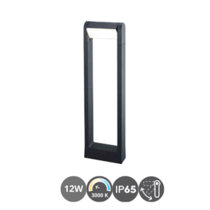 Baliza exterior ROTARY giratoria negro texturizado