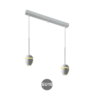 Lampara colgante FLOW 2x GU10 blanco