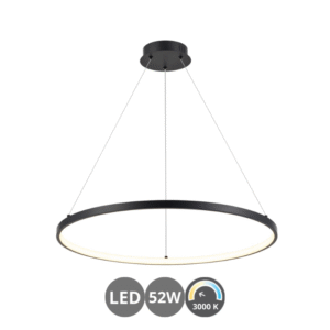Lámpara led TIAMIS 52w 3000k negro