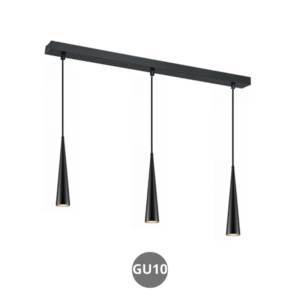 Lampara colgante KONO 3x GU10 negro
