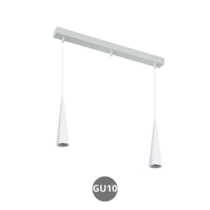 Lampara colgante KONO 2x GU10 blanco