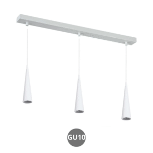 Lampara colgante KONO 3x GU10 blanco