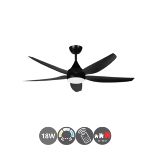 Ventilador ELDA 144cm negro