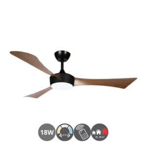 Ventilador TORMOS 132cm negro roble