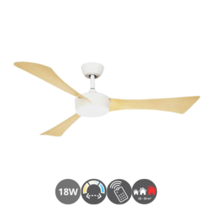 Ventilador TORMOS 132cm blanco haya