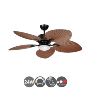Ventilador TORCAL 130cm negro roble
