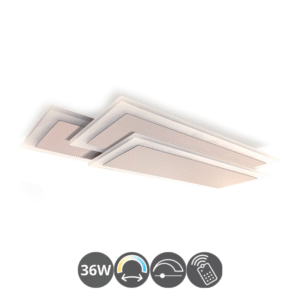Plafón led ORION 36w mando a distancia y APP greige