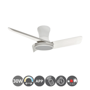 Ventilador techo SKY MAXI 30w 3 aspas blanco APP