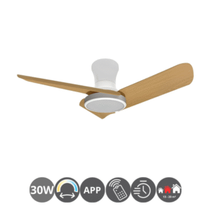 Ventilador techo SKY MAXI 30w 3 aspas blanco haya APP