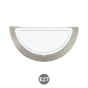 Aplique pared PLANET E27 níquel mate