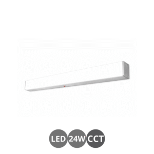 Aplique led TEKNO 24 watts CCT cromo mate