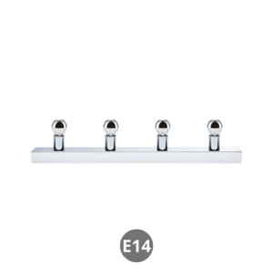 Aplique led REGULA 4x E14 cromo