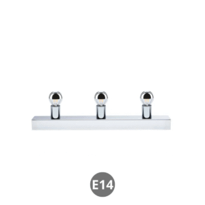 Aplique led REGULA 3x E14 cromo