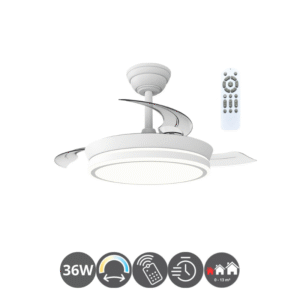 Lámpara-ventilador NIGHT ECO blanco (0-13m²)