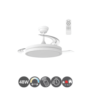 Lámpara-ventilador NIGHT ECO blanco (13-20m²)