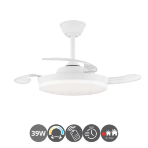 Lámpara-ventilador MALCOM MINI blanco (0-13m²)