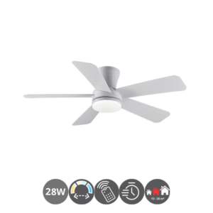 Ventilador BENDA 5 aspas blanco (13-20m²)