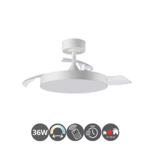 Lámpara-ventilador BETA blanco (13-20m²)