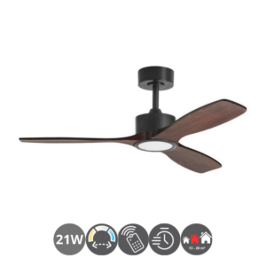 Ventilador Android SANTORINI negro nogal (13-20m²)