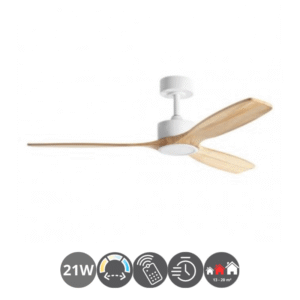 Ventilador Android SANTORINI blanco haya (13-20m²)