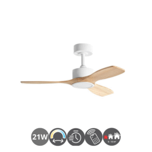 Ventilador SANTORINI XS blanco haya (0-13m²)