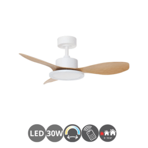 Ventilador RIGA II XS blanco haya (0-13m²)