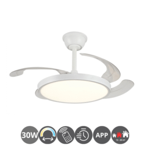 Ventilador techo MELODY L APP blanco (13-20m²)