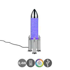Lámpara de sobremesa Led APOLLO RGB recargable USB