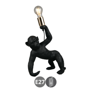 Sobremesa BOBO E27 poliresina negra