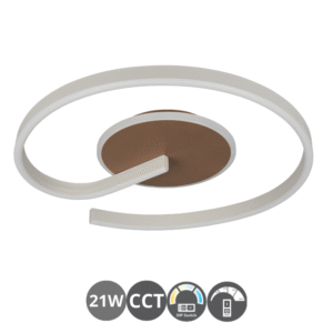 Plafón led redondo 21w CCT café
