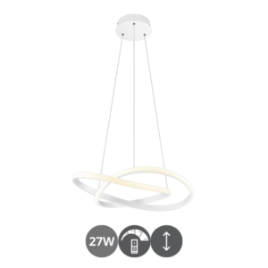 Colgante led COURSE metal blanco