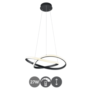 Colgante led COURSE metal negro