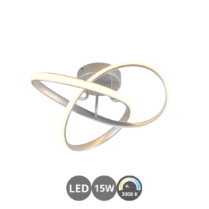 Plafón led MEO 15w 3000k titán