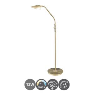 Lámpara de pie led BERGAMO 3000k bronce mate
