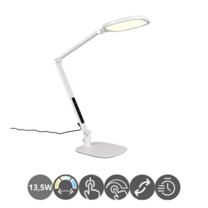 Flexo led SERRVO 13,5 watts táctil blanco