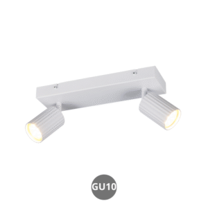Lámpara foco SOKA 2x GU10 metal blanco